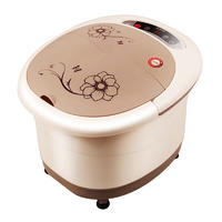 Foot Spa Bath Massager with Fast Heating，Automatic Massage，and Powerful Bubble Jets，Motorizes Shiatsu Massaging Rollers,Pedicure for Tired Feet,Adjustable Time and Temperature,LED Display